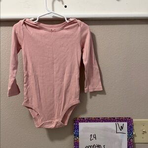 Carter's Soft Pink Long Sleeve Bodysuit